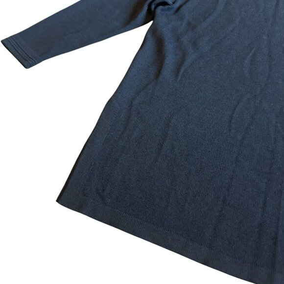 St. John Collection x Marie Gray Black Pullover Sweater Oversized Gold Buttons - Picture 5 of 11